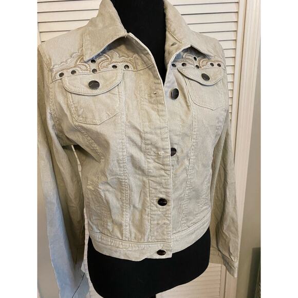 Vintage Stetson corduroy jacket Stud embroidered M jean jacket style - Picture 5 of 8